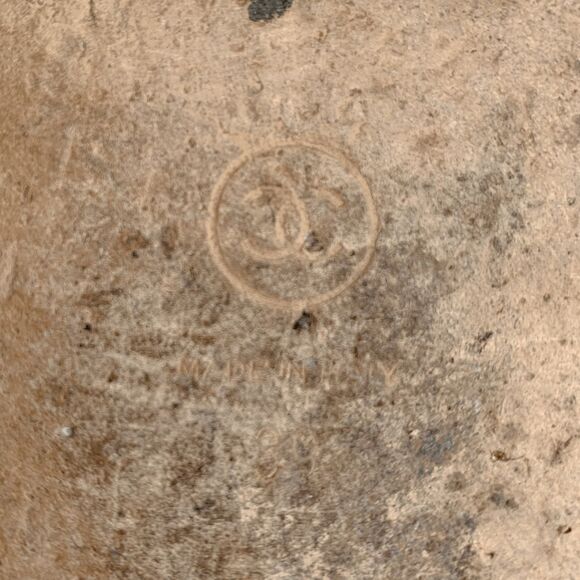 Chanel Interlocking CC Logo Slip On Slide Sandals EU 39 White Gold Chain Mules - Picture 11 of 11